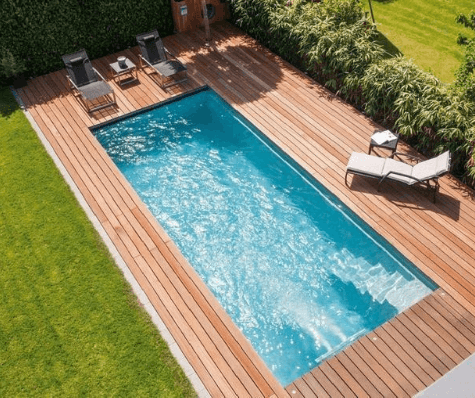 Decking on Swimming Pool